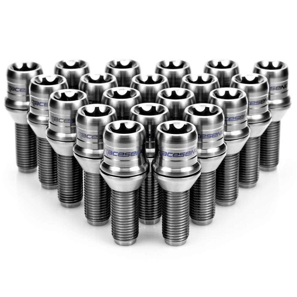 TLR-1 Titanium Lug Bolt Set - Brushed - M14x1.5mm - R14 / Conical